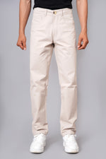Load image into Gallery viewer, Men’s Classic Beige Slim Fit Trousers