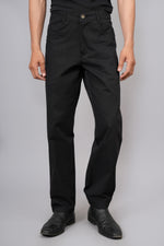 Load image into Gallery viewer, Men’s Classic Black Slim Fit Trousers