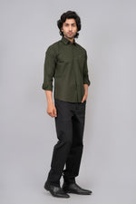 Load image into Gallery viewer, Premium Olive Green Casual Shirt for Men