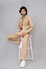 Load image into Gallery viewer, Men’s Classic Khaki Slim Fit Trousers