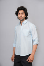 Load image into Gallery viewer, Classic Sky Blue Casual Shirt for Men