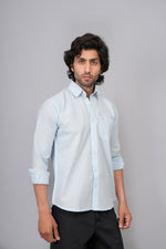 Load image into Gallery viewer, Classic Sky Blue Casual Shirt for Men