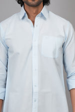 Load image into Gallery viewer, Classic Sky Blue Casual Shirt for Men