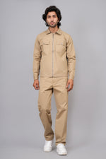 Load image into Gallery viewer, Men’s Khaki Smart Casual Co-Ord Set