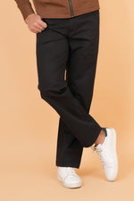 Load image into Gallery viewer, Men’s Classic Black Slim Fit Trousers