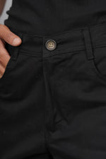 Load image into Gallery viewer, Men’s Classic Black Slim Fit Trousers