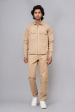 Load image into Gallery viewer, Classic Light Grey Co-Ord Set for Men