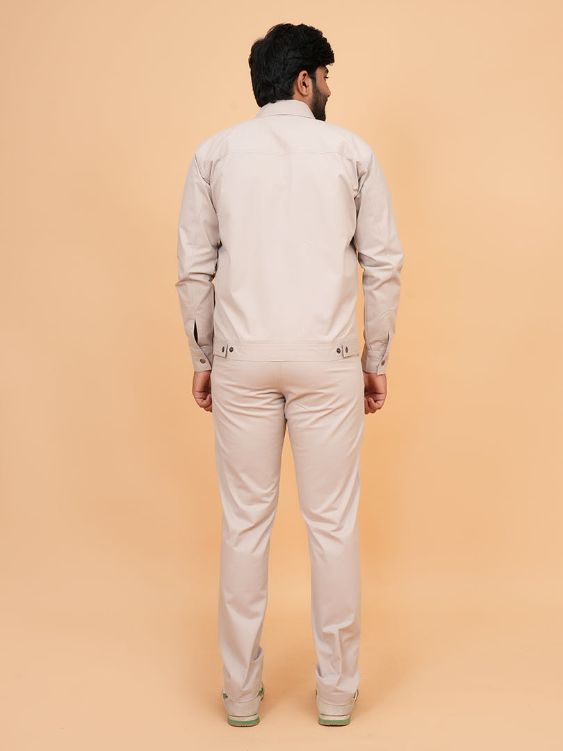 Men’s Classic Beige Utility Co-Ord Set