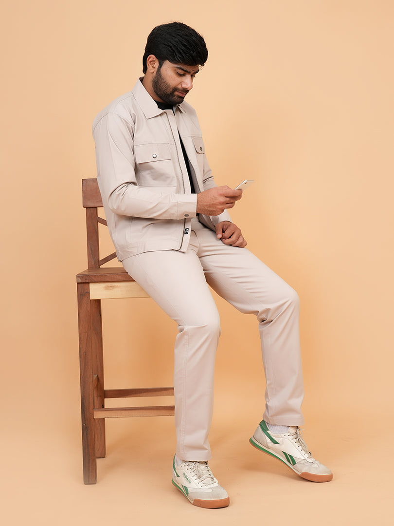 Men’s Classic Beige Utility Co-Ord Set