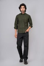 Load image into Gallery viewer, Premium Olive Green Casual Shirt for Men