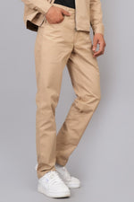 Load image into Gallery viewer, Men’s Classic Light Grey Slim Fit Trousers