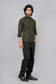 Premium Olive Green Casual Shirt for Men