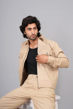 Load image into Gallery viewer, Classic Light Grey Co-Ord Set for Men