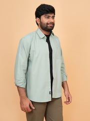 Classic Elaichi Green Casual Shirt for Men