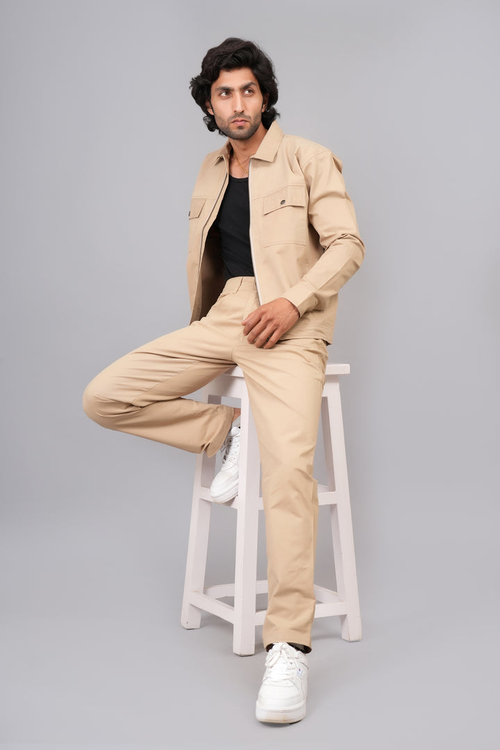 Classic Light Grey Co-Ord Set for Men