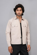 Load image into Gallery viewer, Men’s Sand Beige Structured Shacket