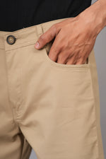 Load image into Gallery viewer, Men’s Classic Khaki Slim Fit Trousers