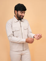 Load image into Gallery viewer, Men’s Classic Beige Utility Co-Ord Set