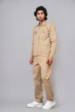 Load image into Gallery viewer, Men’s Khaki Smart Casual Co-Ord Set