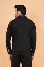 Load image into Gallery viewer, Men’s Premium Black Zip-Front Shacket