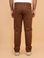 Load image into Gallery viewer, Men’s Classic Dark Brown Slim Fit Trousers