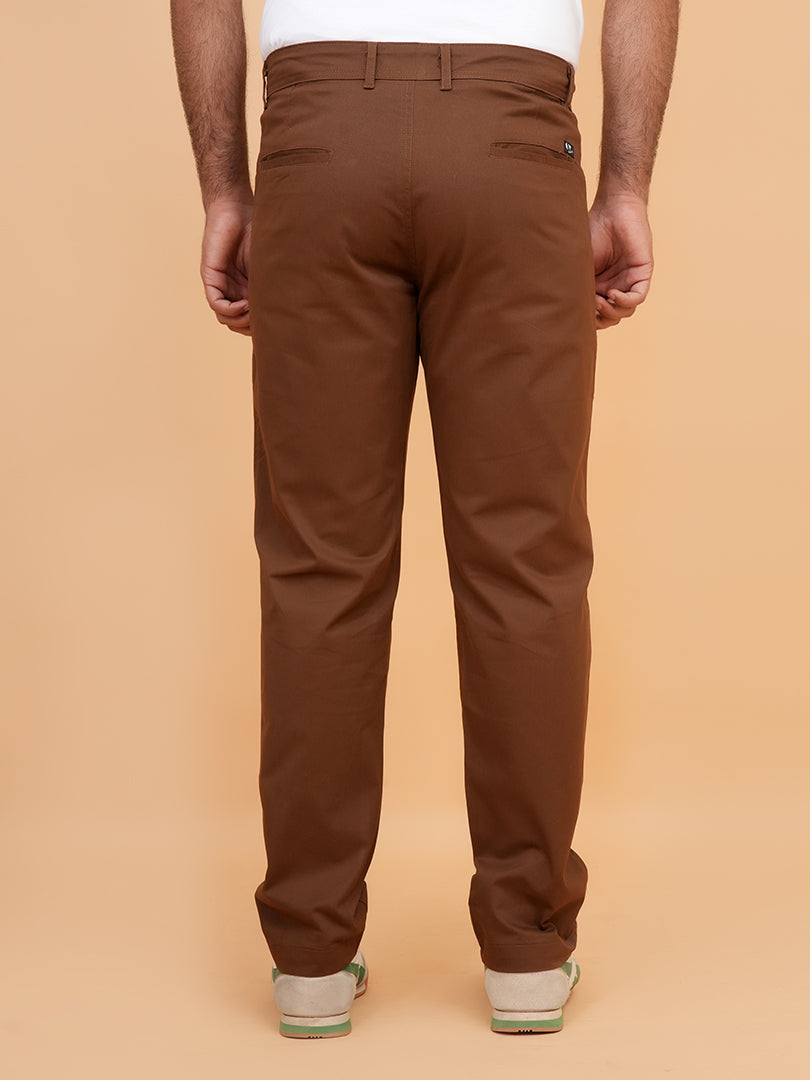 Men’s Classic Dark Brown Slim Fit Trousers